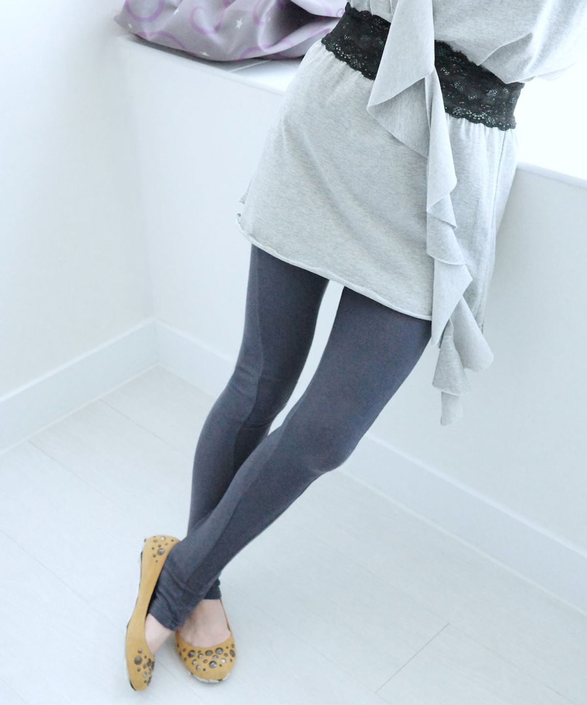 이스페이스(EEESPACE) Club E Mini Skirt (Gray)