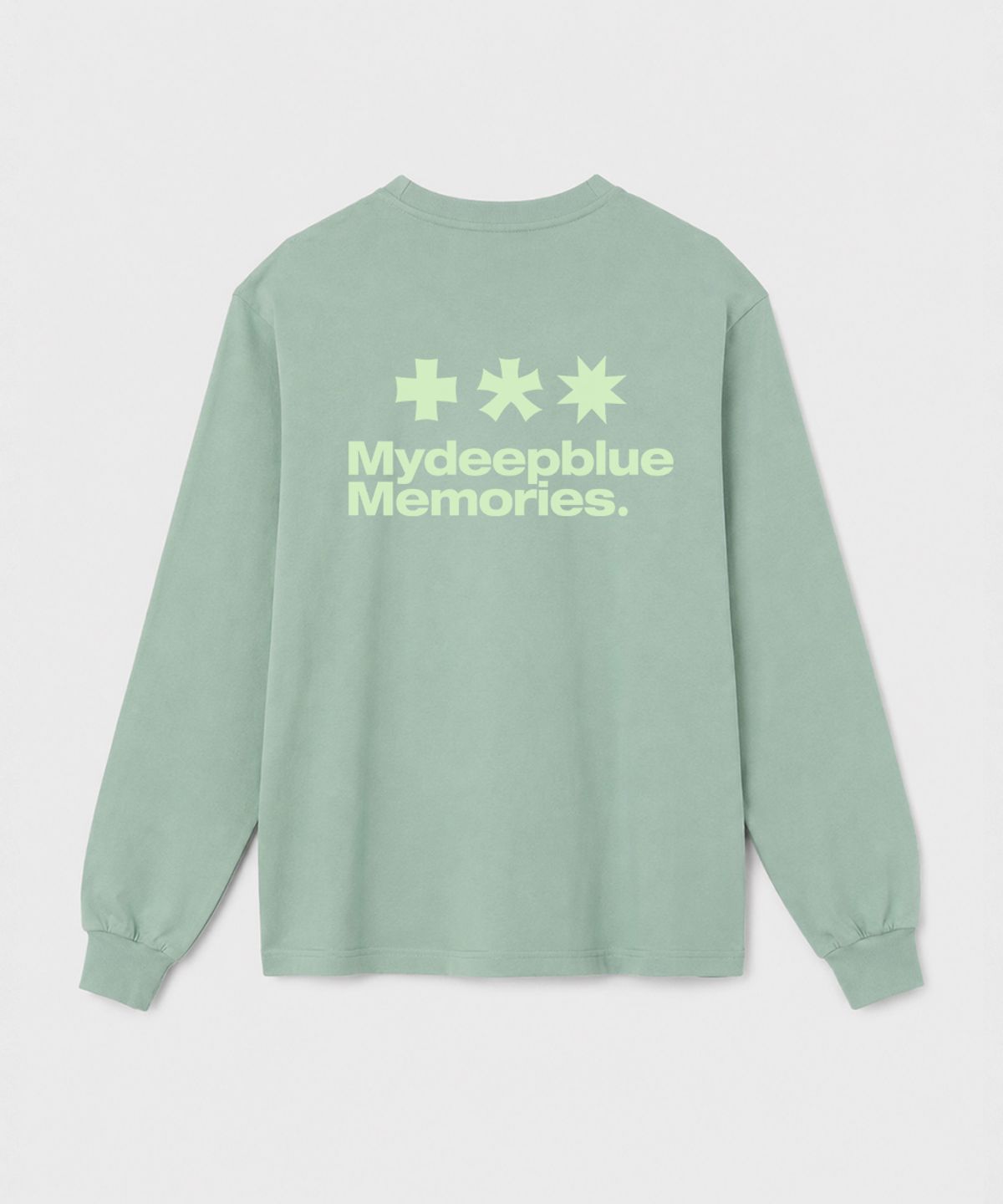 마이딥블루메모리즈(MY DEEP BLUE MEMORIES) MM SYMBOL LOGO LONG SLEEVE T(DEEP GREEN)