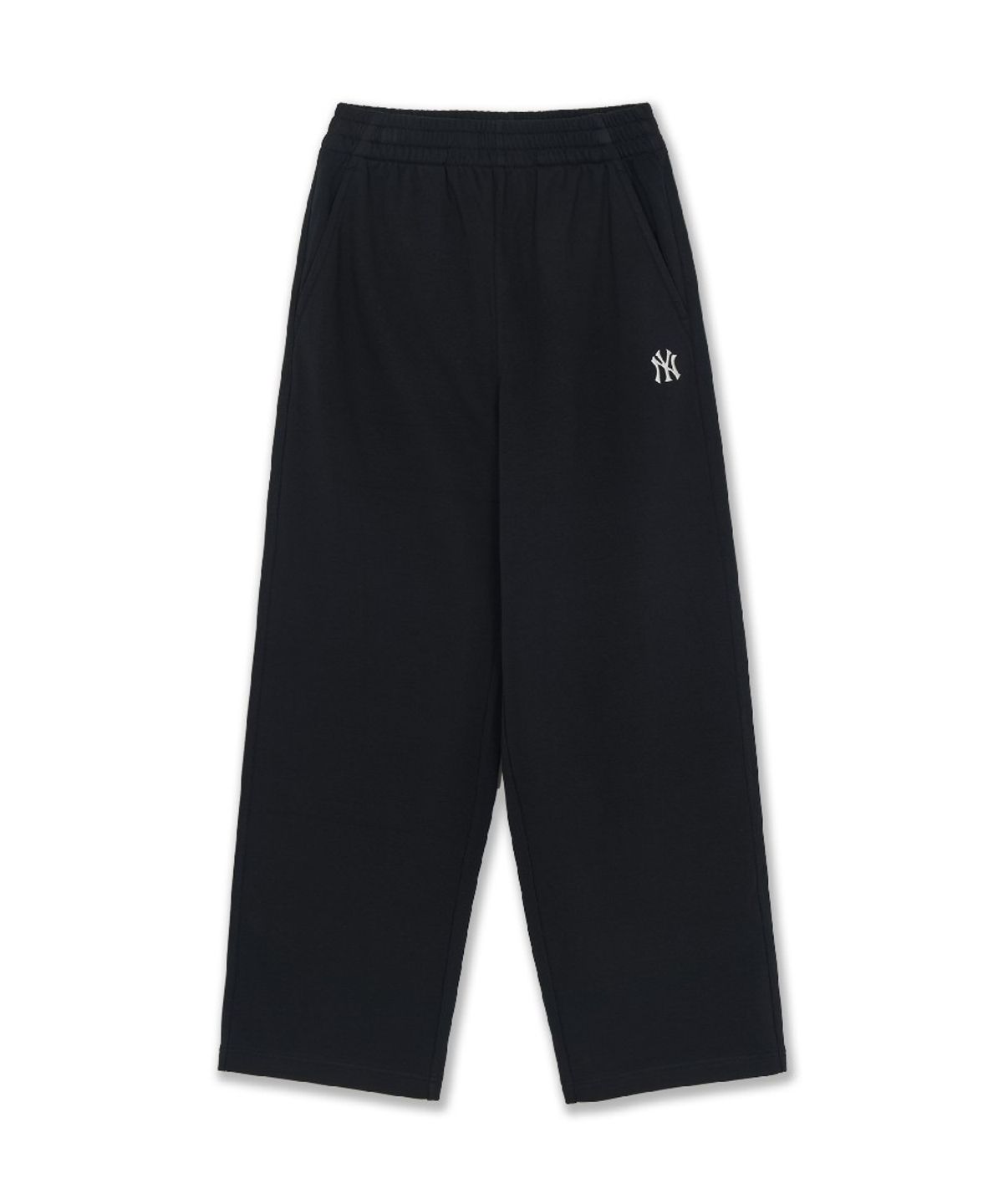 엠엘비(MLB) 베이직 스몰로고 와이드 팬츠 NY (Black)