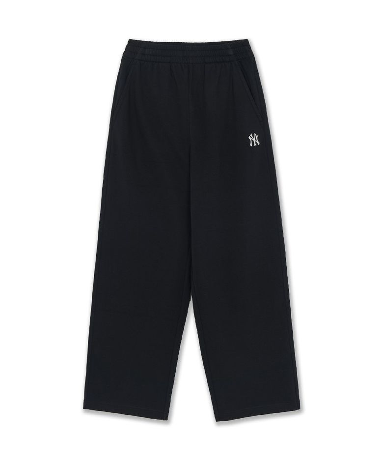 베이직 스몰로고 와이드 팬츠 NY (Black)