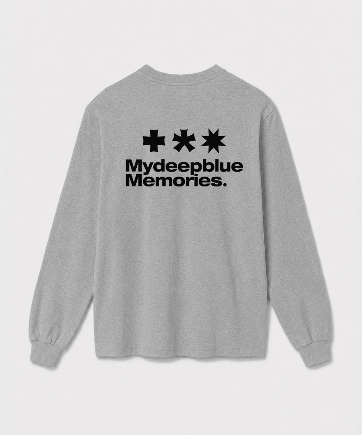 마이딥블루메모리즈(MY DEEP BLUE MEMORIES) MM SYMBOL LOGO LONG SLEEVE T(GREY)