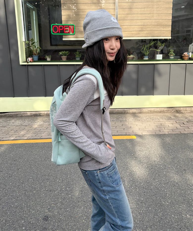 [지연 PICK] PATTERN BLOCK TEE [GREY]