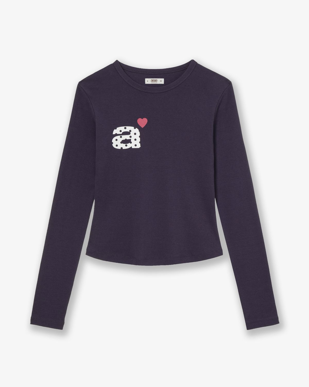 에이이에이이(AEAE) DOT SMALL LETTER L/S [PURPLE]