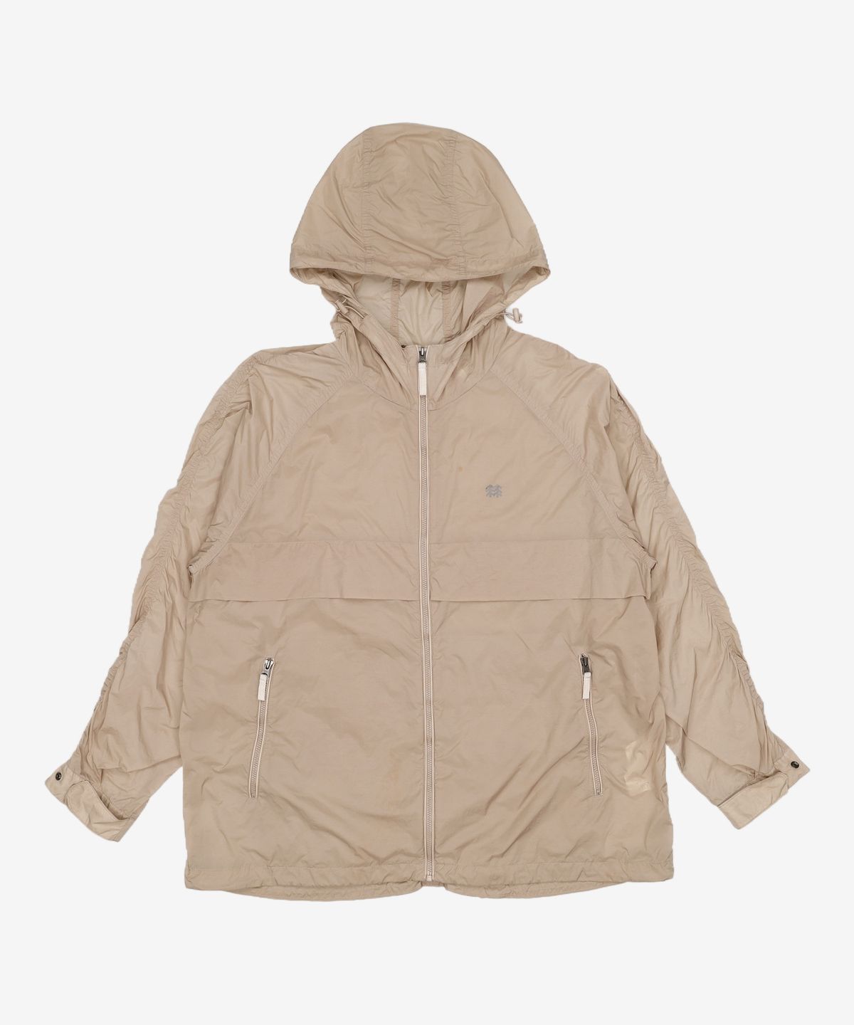 코오롱스포츠(KOLON SPORT) 여성 중기장 방풍 후디 자켓(윈드 포레스트)_TVJJM20312TBE 100