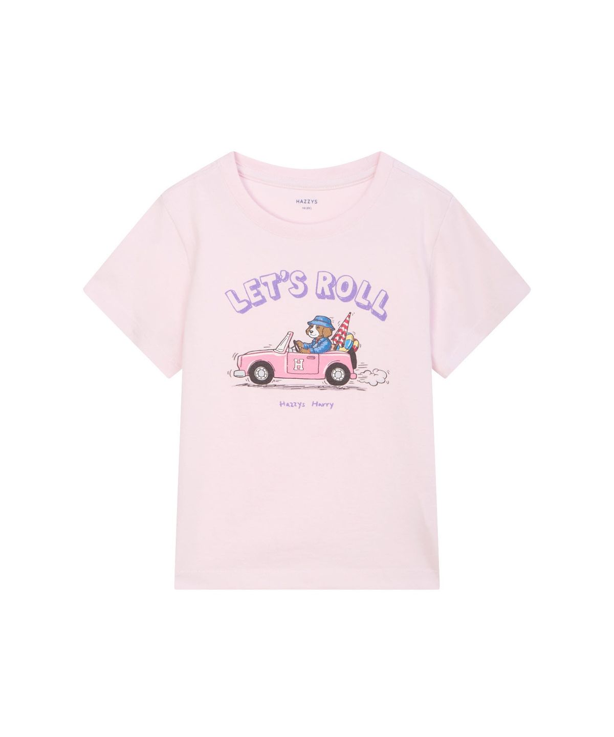 헤지스 키즈(HAZZYS KIDS) 핑크  반팔 해리 그래픽 티셔츠 HBTS6EK32P1