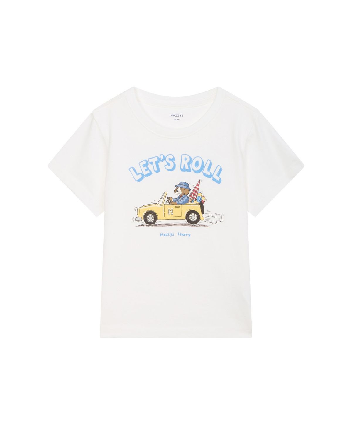 헤지스 키즈(HAZZYS KIDS) 화이트  반팔 해리 그래픽 티셔츠 HBTS6EK32WT
