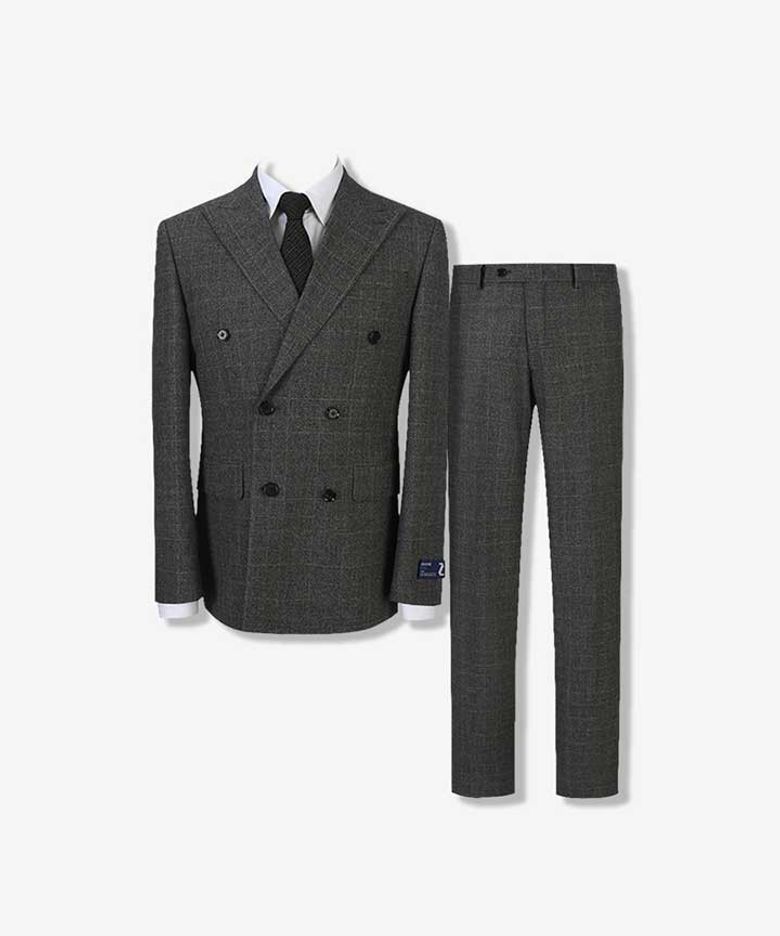 [GRANDCRU] Zignone 글렌체크 수트 정장 세트 (FJJAX2172_FJPAX2072)