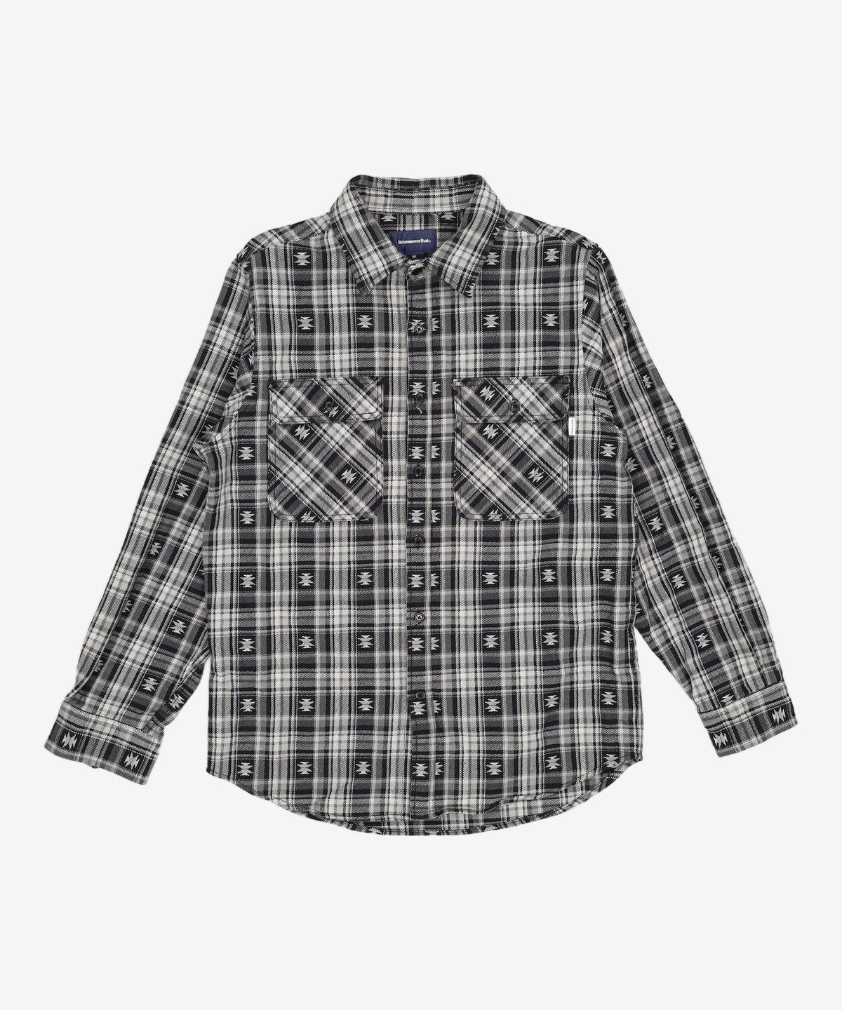 디스이즈네버댓(THISISNEVERTHAT) African Check Shirt Black M