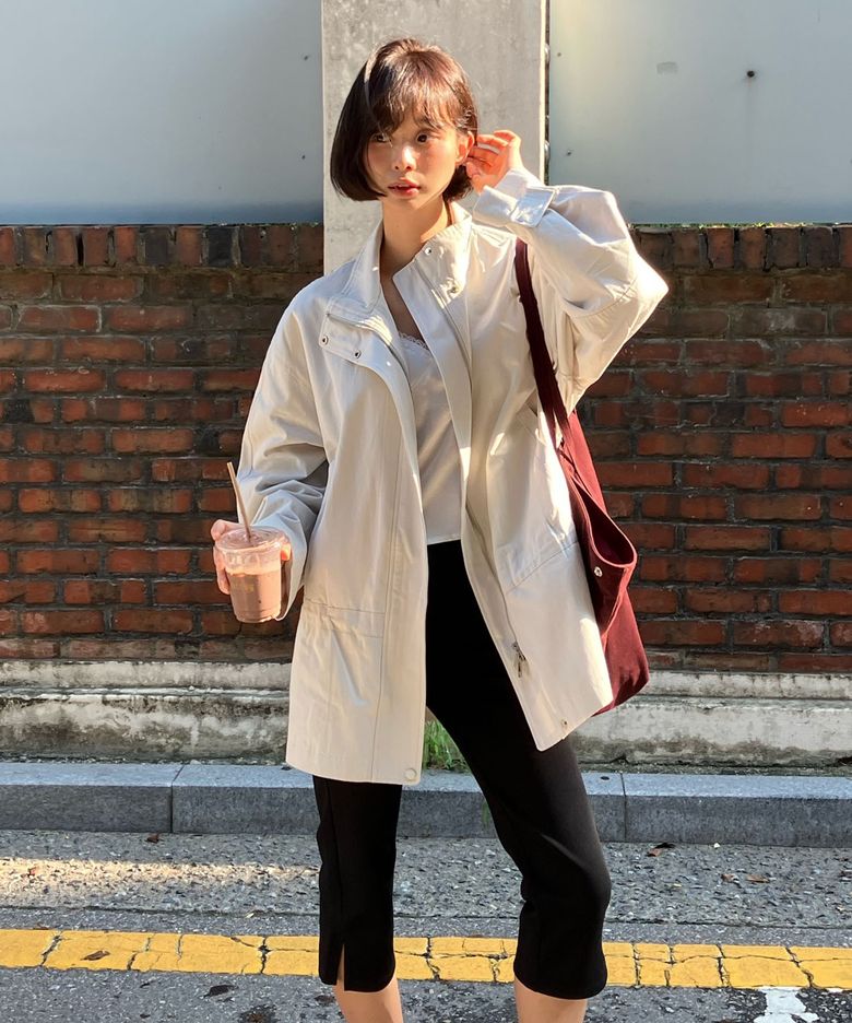 [한빛 PICK] (woman) 몬테 하이넥 하프 자켓