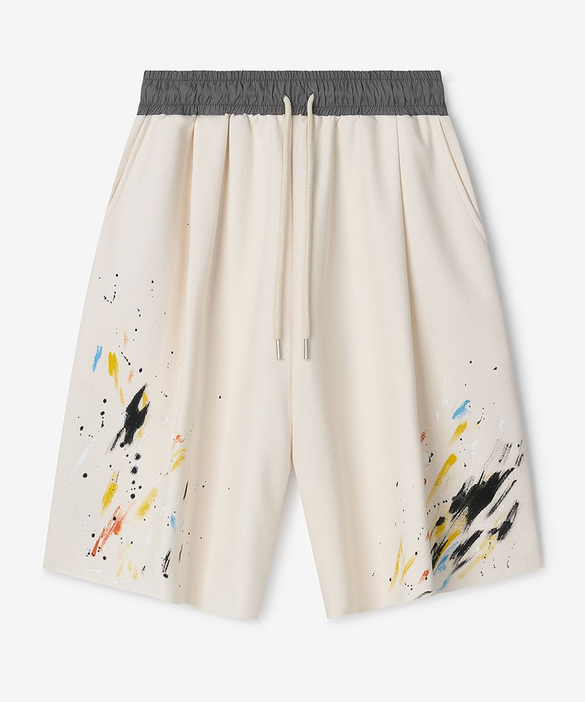 스트라이크(STRIKE) Atelier Painted Cut-Off Shorts (CREAM)