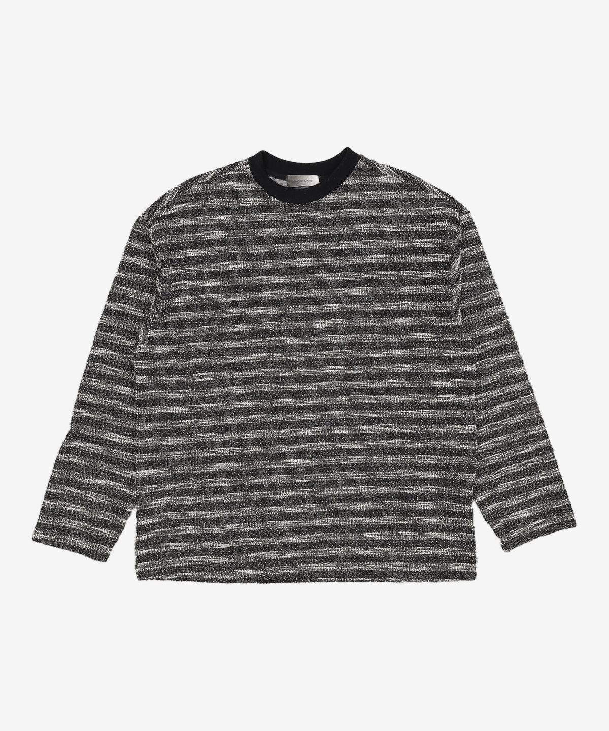 메종미네드(MAISON MINED) MIXED BOUCLE KNIT LONG SLEEVE BLACK M