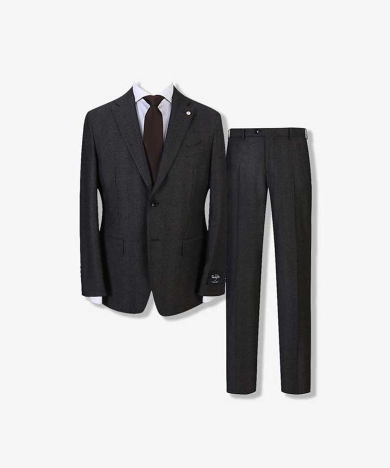 MARZOTTO W100 헤링본 클래식핏 수트 정장 세트 (PJJAX2028_PJPAX2228)
