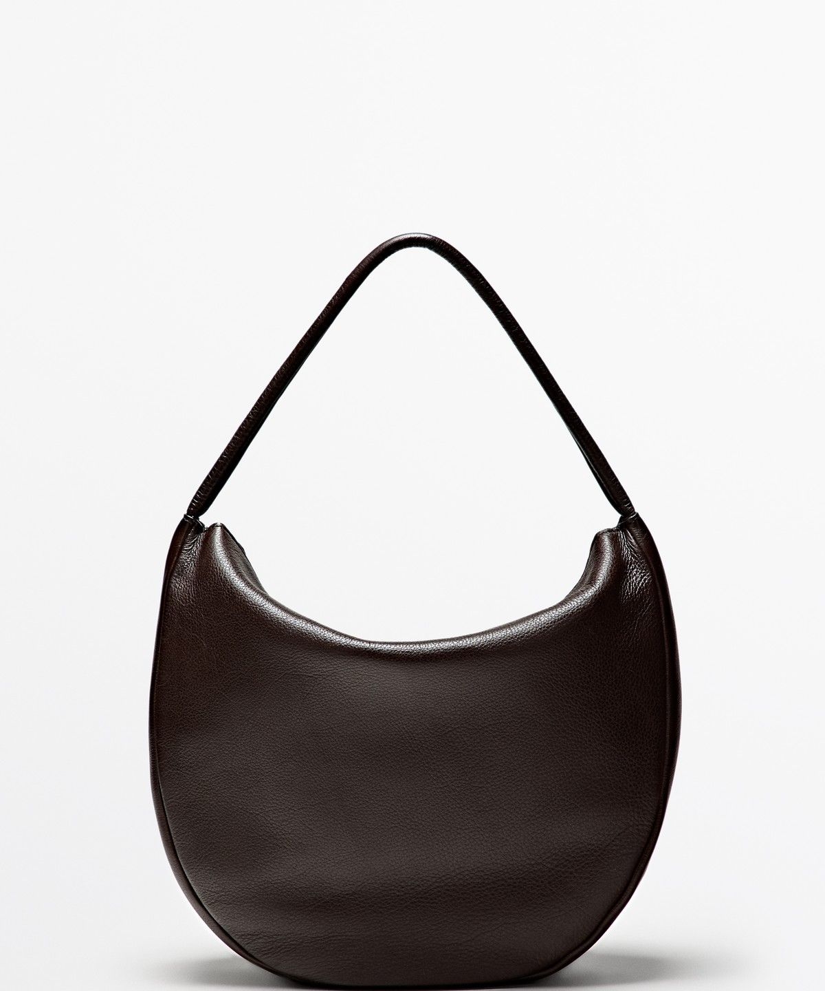 마시모두띠(MASSIMO DUTTI) 나파 가죽 미디엄 슬라우치 백