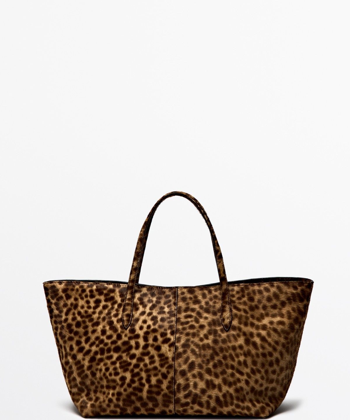 마시모두띠(MASSIMO DUTTI) 퍼 레더 라지 토트백