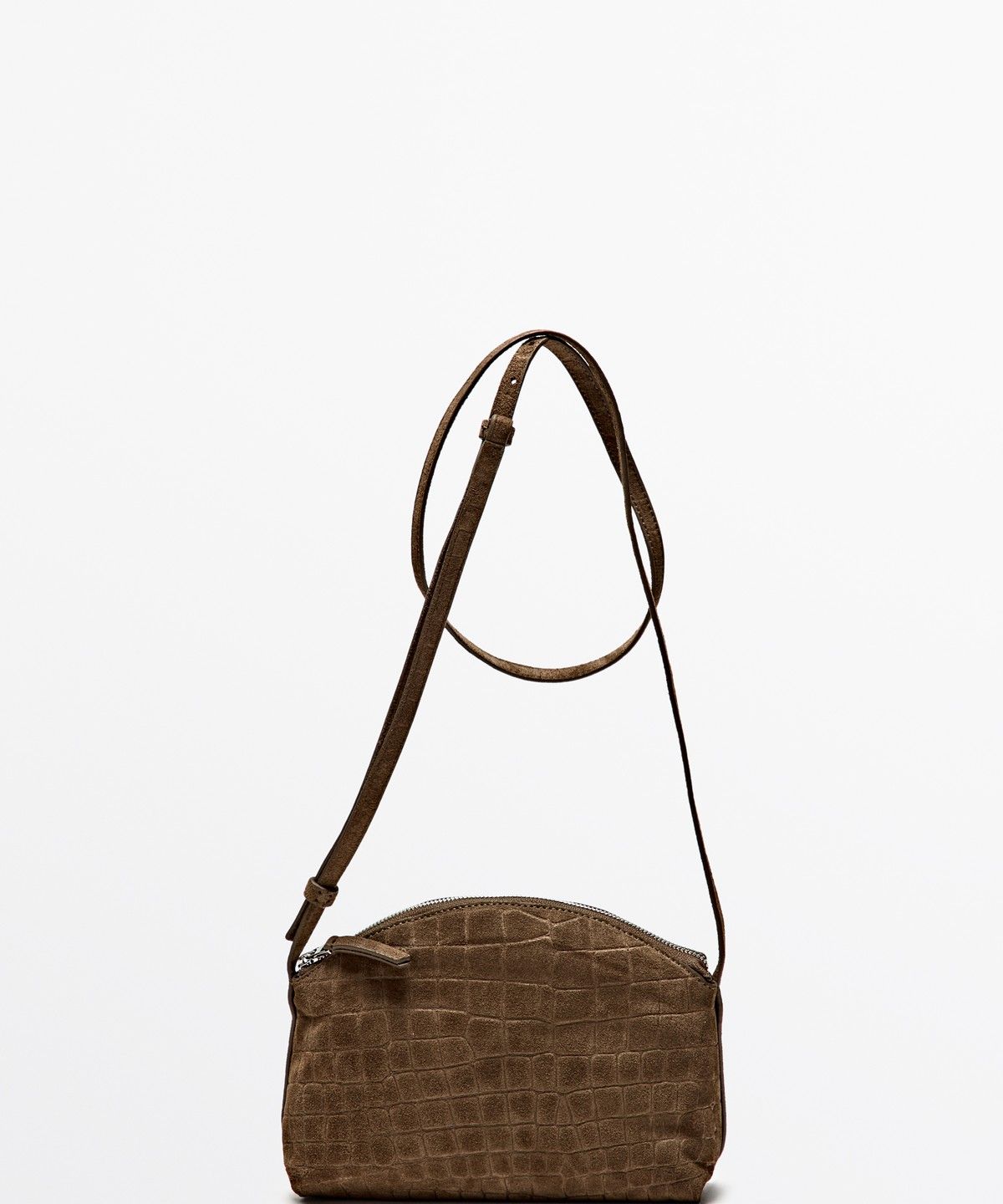 마시모두띠(MASSIMO DUTTI) 스플릿 스웨이드 크로스백
