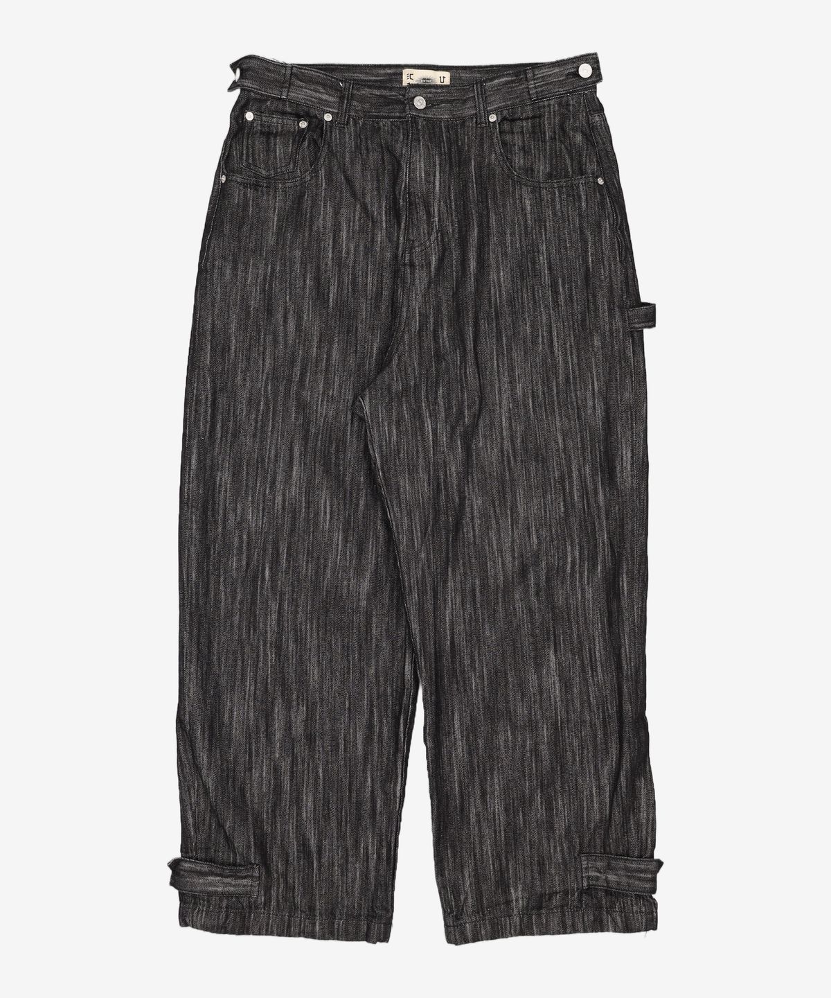 기철(KICHUL) Hem button wide denim pants (raw black) L