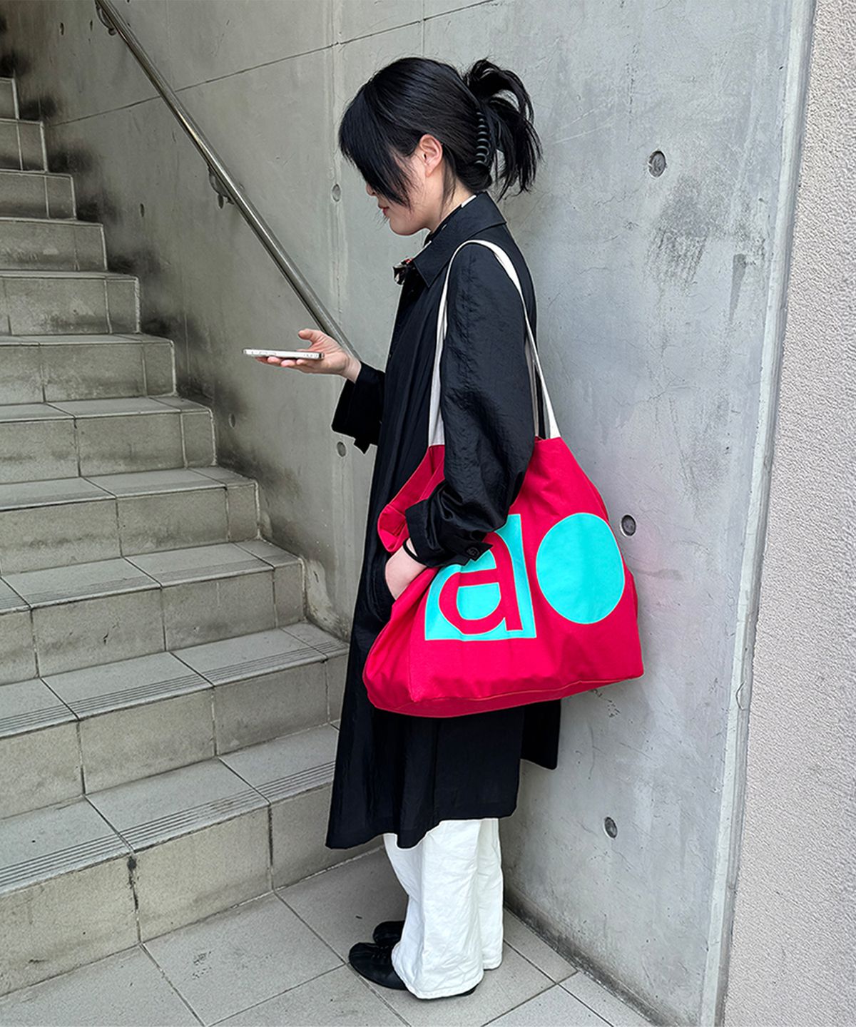 하오스(HAOS) AO BIG SHOPPER BAG (PLUM)