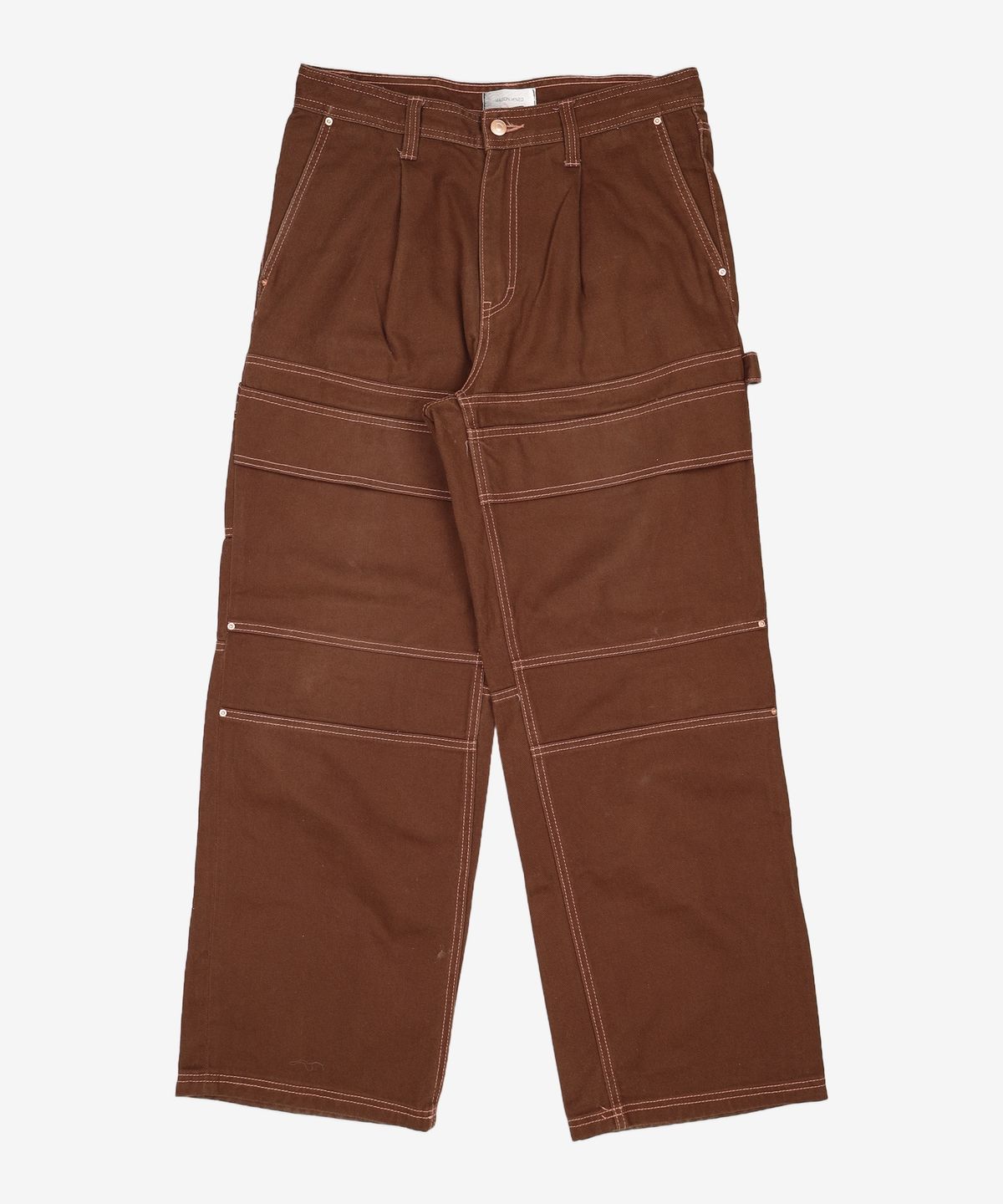 메종미네드(MAISON MINED) FORE POCKET CARPENTER WIDE PANTS BROWN 50