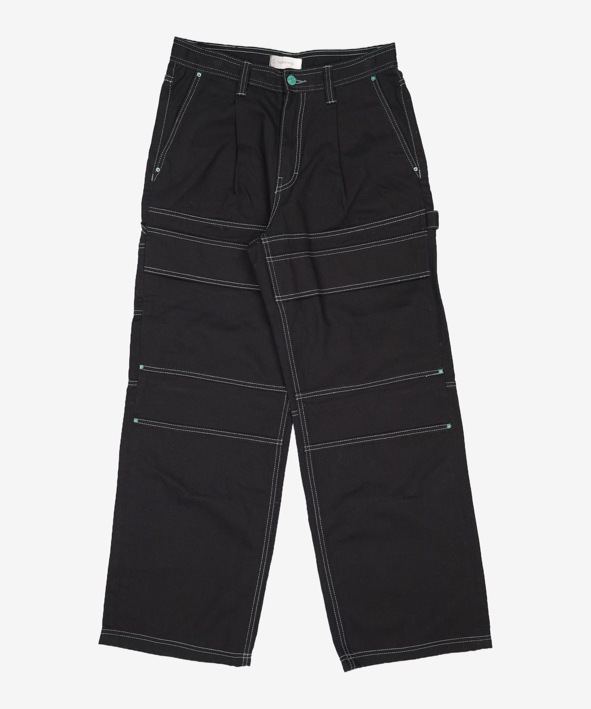 메종미네드(MAISON MINED) FORE POCKET CARPENTER WIDE PANTS BLACK 48