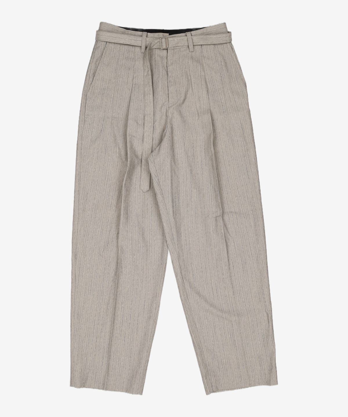 마틴플랜(MARTIN PLAN) (Set-up)Herringbone Belted Slacks - GREY M