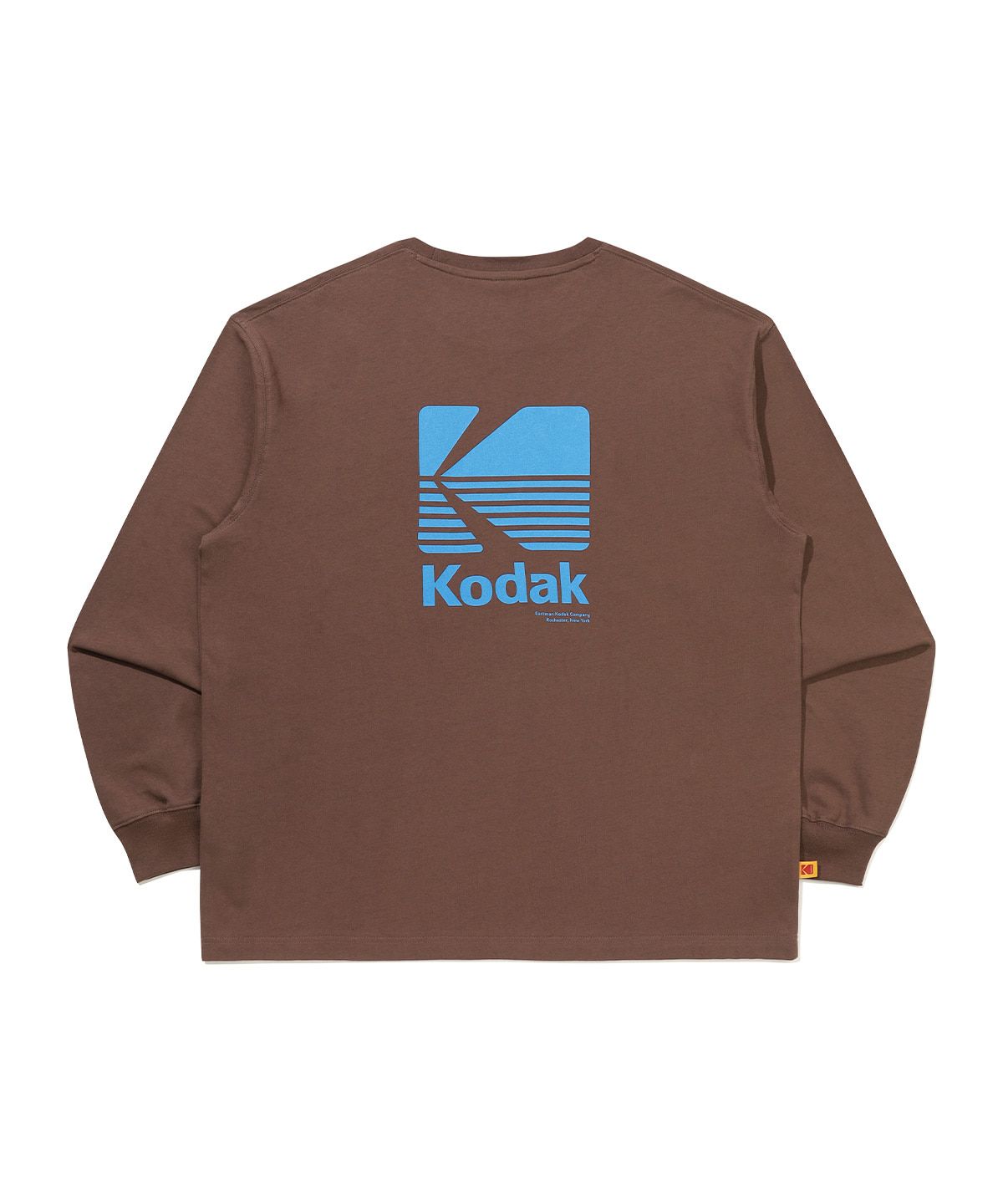 코닥(KODAK) 에센셜 빅로고 긴팔 티셔츠 BROWN