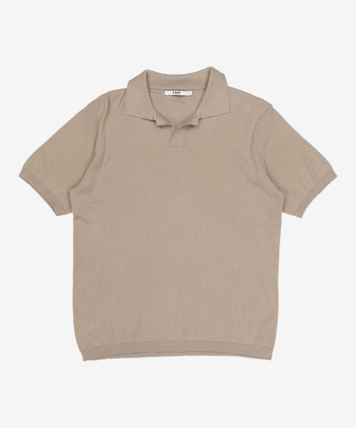 원소프트(1'SOFT) 오픈카라풀오버 OPEN COLLAR NECK KNIT 0MM