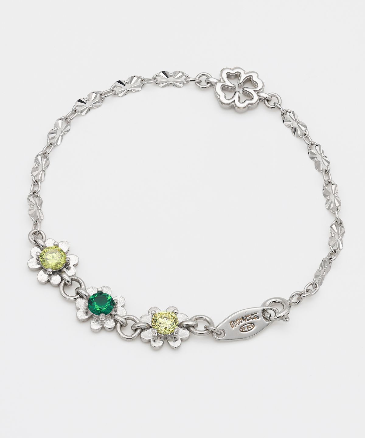 그레이노이즈(GRAYNOISE) Clover Lace Cubic Bracelet W (925 Silver)