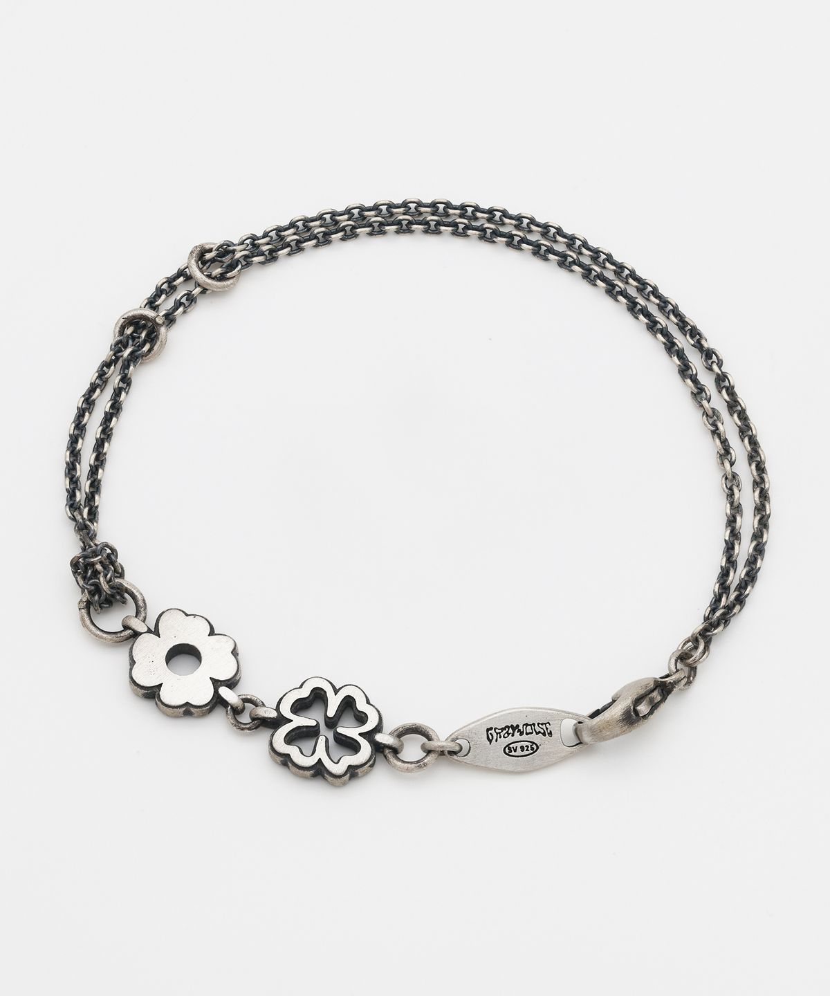 그레이노이즈(GRAYNOISE) Clover Lace Knot Bracelet (925 Silver)