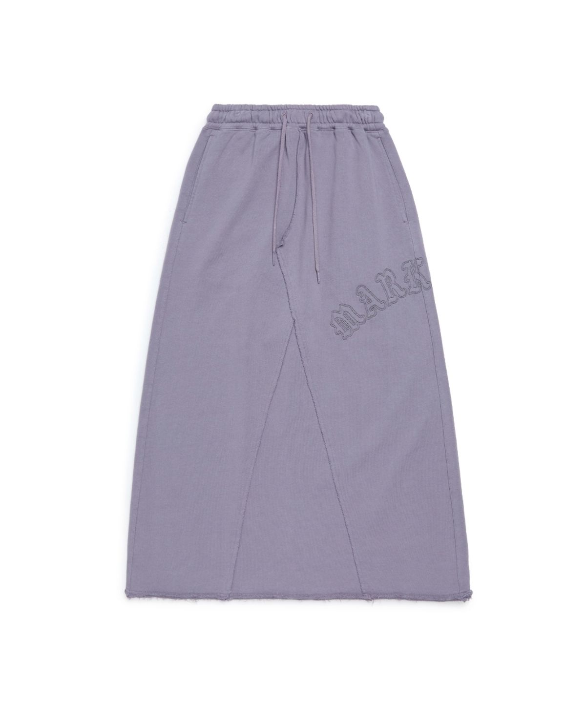마크곤잘레스(MARK GONZALES) 우먼즈 스웨트 롱 스커트 - PURPLE GREY