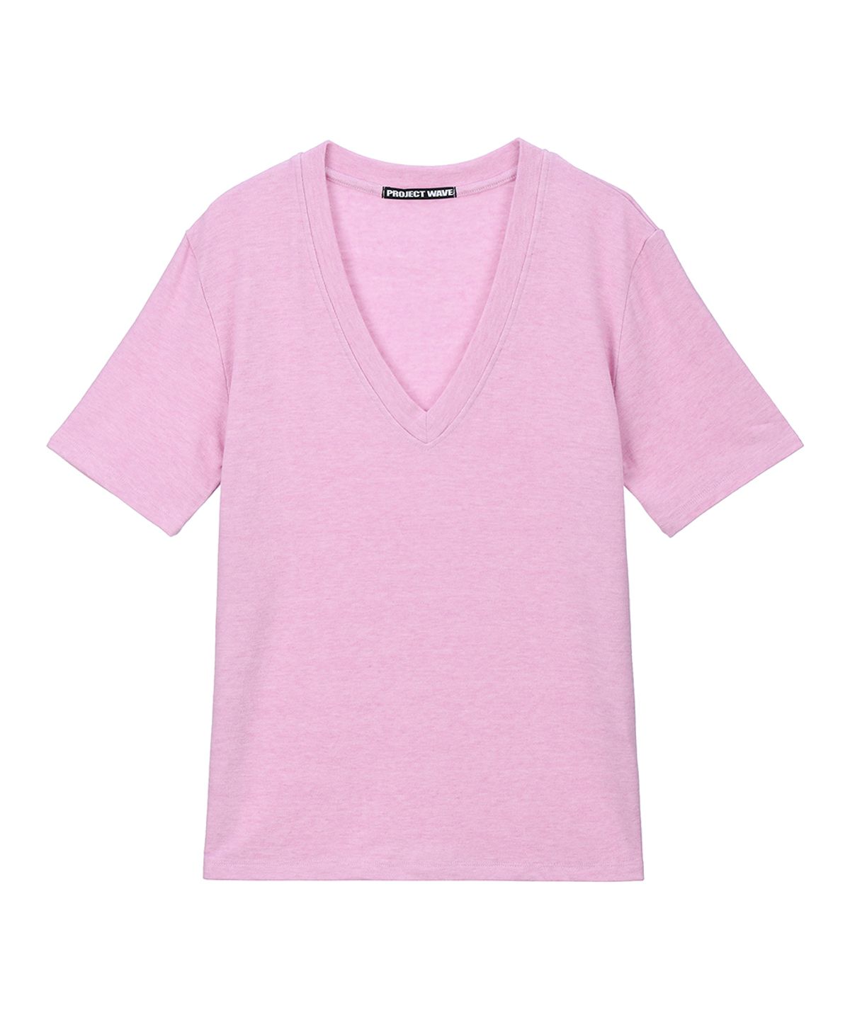 프로젝트 웨이브(PROJECT WAVE) Angora V Neck T Shirts (Pink)