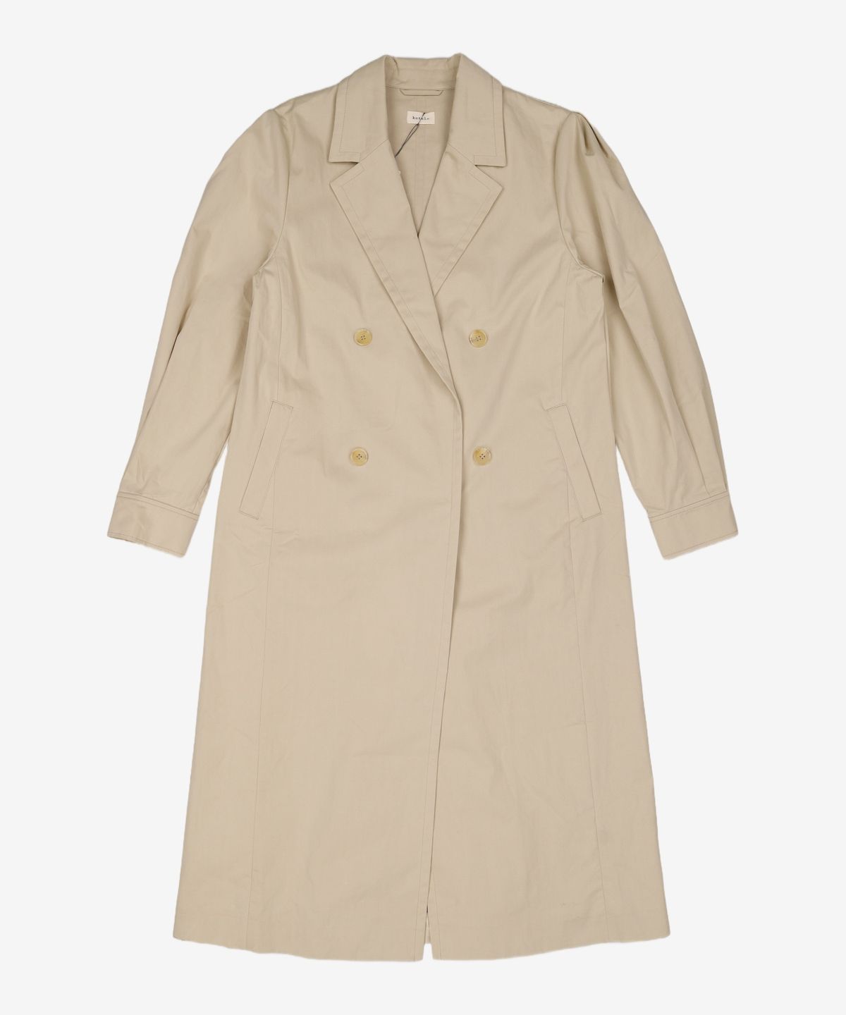 코텔로(KOTELO) Cotton Volume sleeve long Trench Coat  latte M