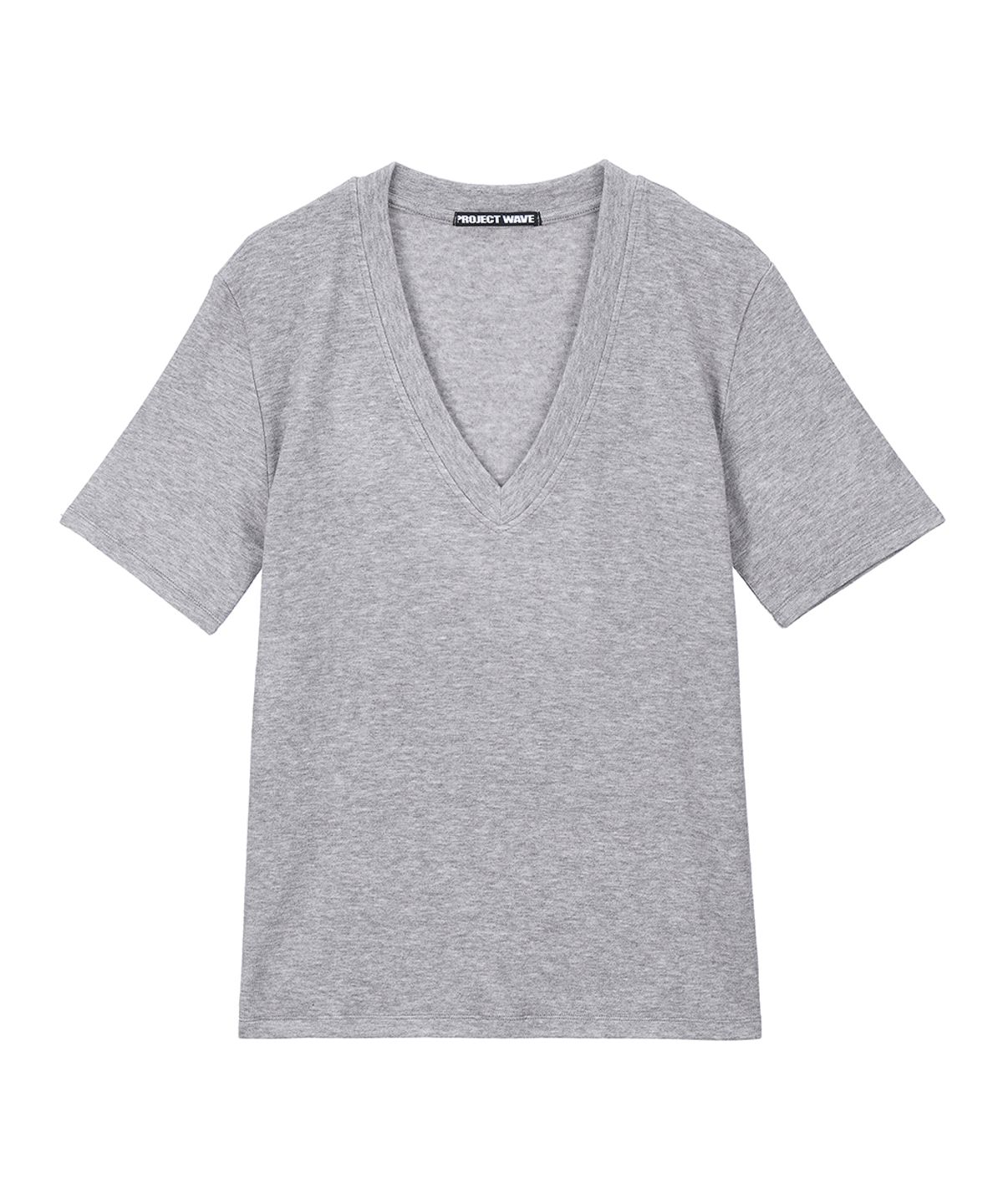 프로젝트 웨이브(PROJECT WAVE) Angora V Neck T Shirts (Grey)