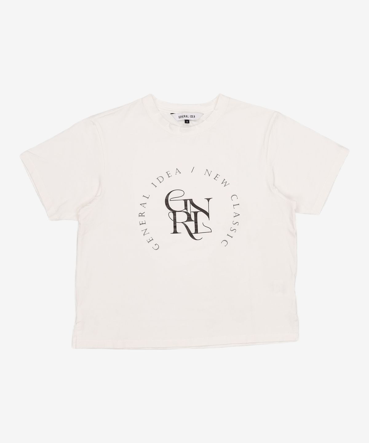 제너럴 아이디어(GENERAL IDEA) 실켓 에센셜 로고 반팔 티셔츠 [WHITE] / WBC2L01518 S