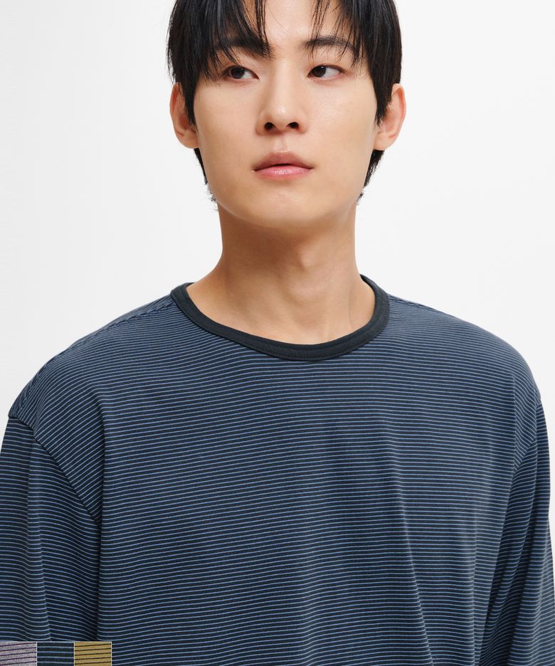 앵커 스트라이프 롱 슬리브 : 3컬러