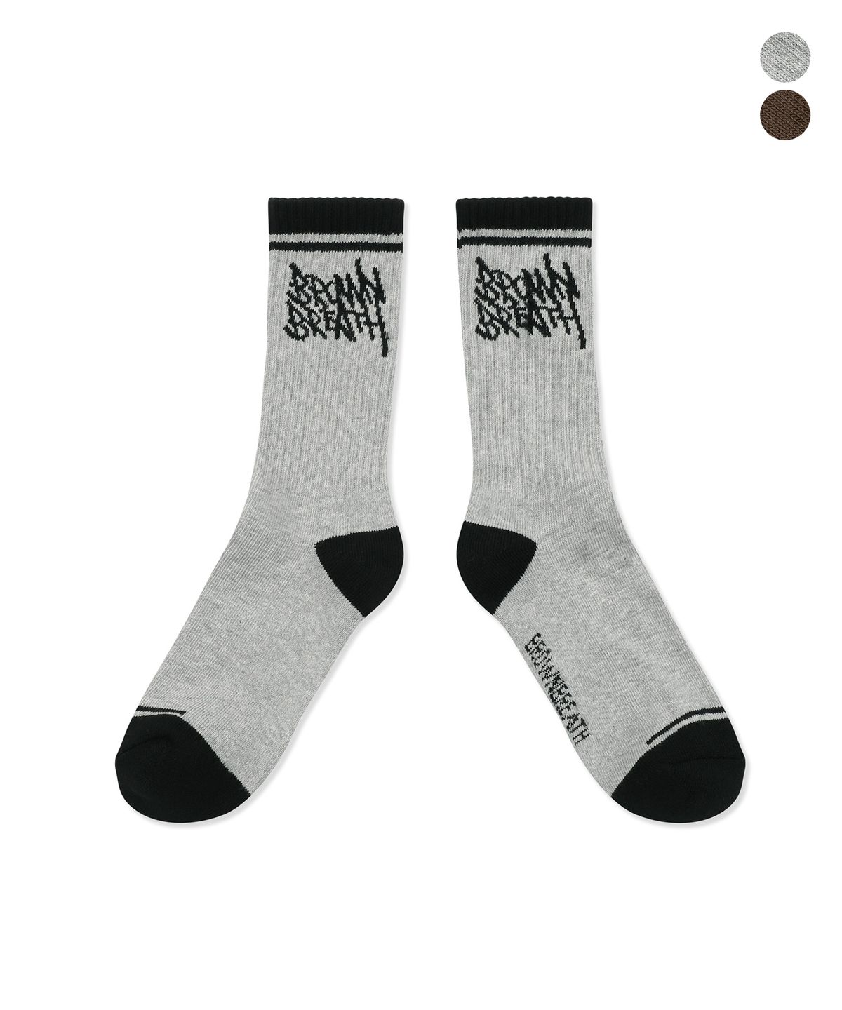 브라운브레스(BROWNBREATH) DOUBLE LINE SIDE TAG SOCKS