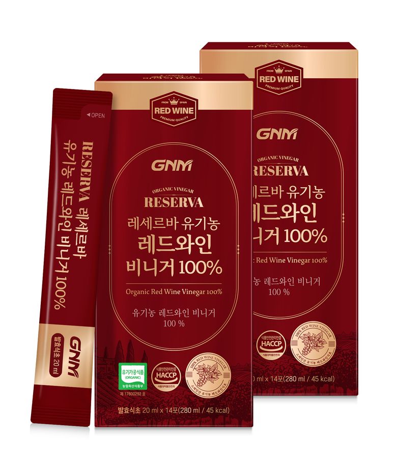 [총 28포]GNM 레세르바 레드와인 비니거 100% 14포 x 2박스 / 발효식초 스틱