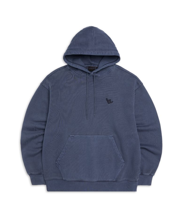엔젤 와펜 피그먼트 스웨트 후디 - NAVY