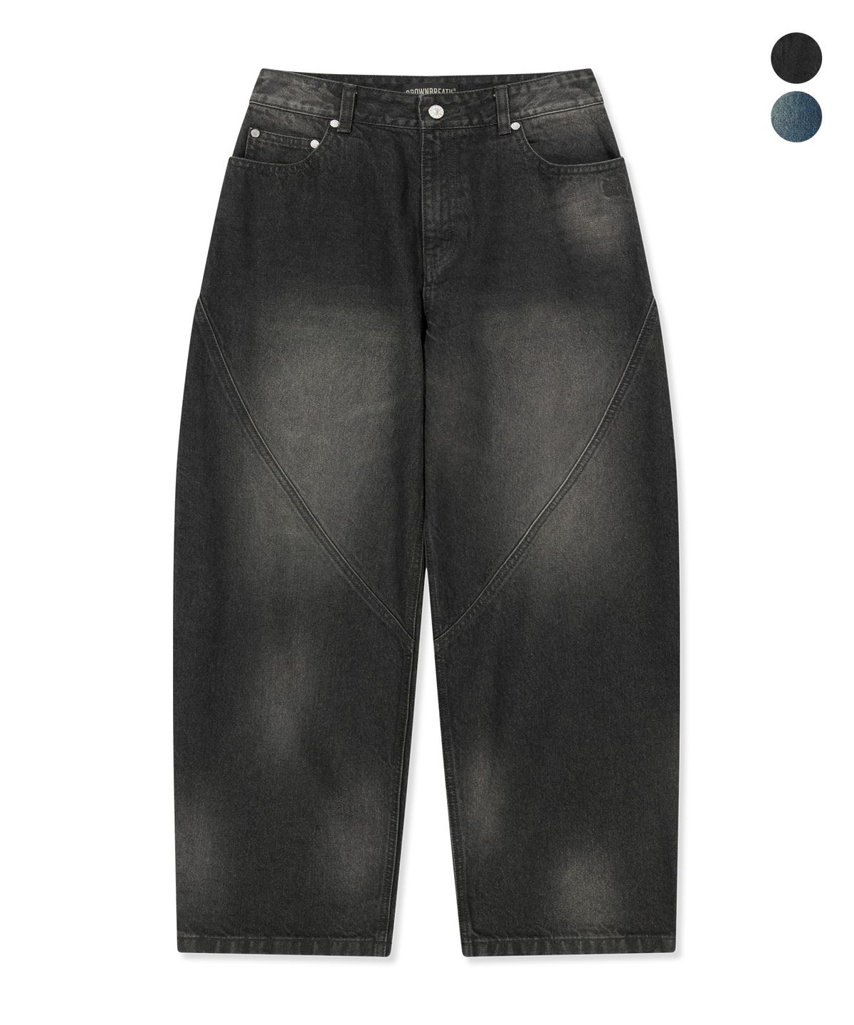 브라운브레스(BROWNBREATH) W TAG WASHED DENIM PANTS