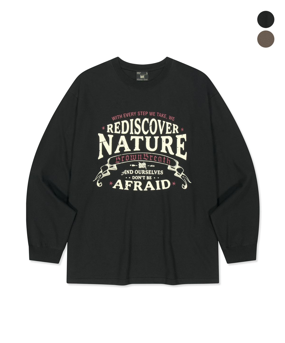 브라운브레스(BROWNBREATH) VINTAGE BB LOGO LONGSLEEVE