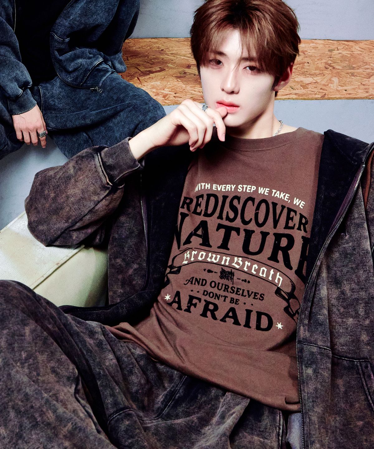 브라운브레스(BROWNBREATH) VINTAGE BB LOGO LONGSLEEVE