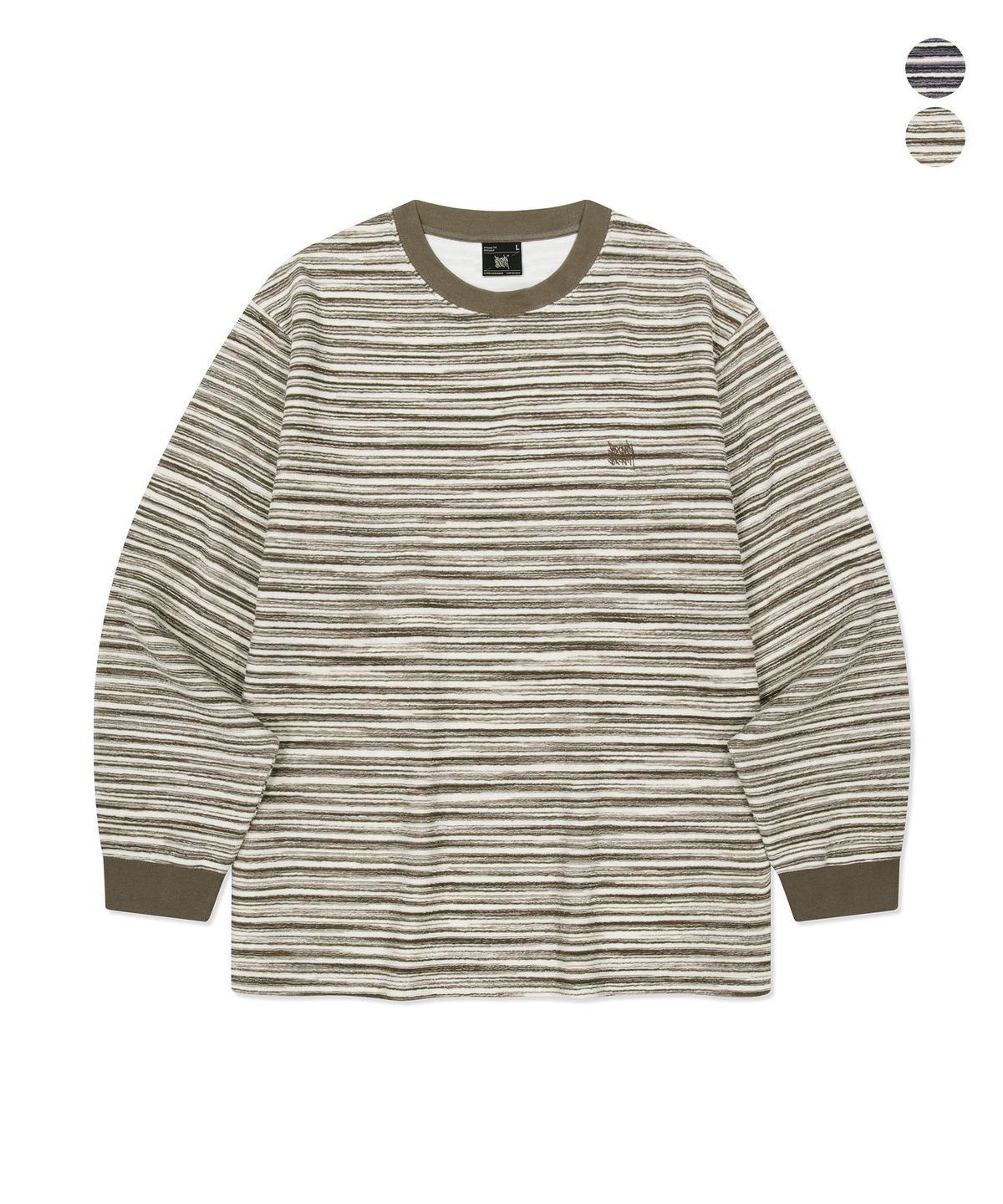브라운브레스(BROWNBREATH) TAG STRIPE LONGSLEEVE