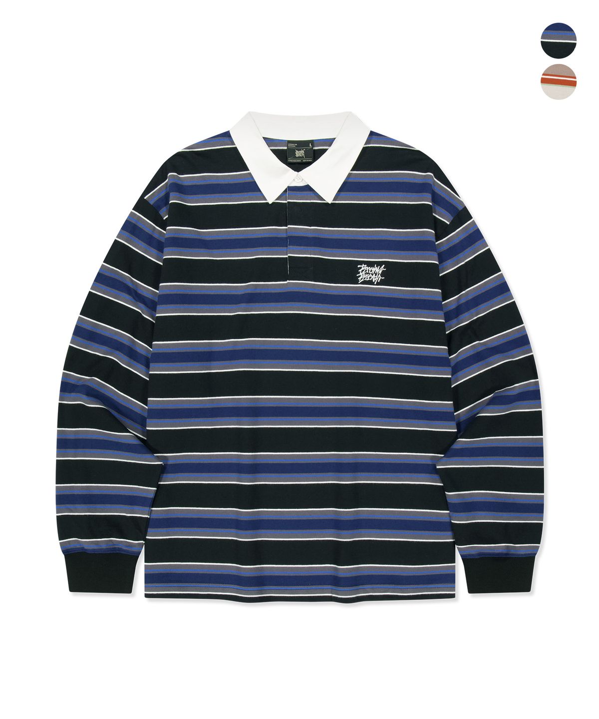 브라운브레스(BROWNBREATH) MULTI STRIPE RUGBY LONGSLEEVE