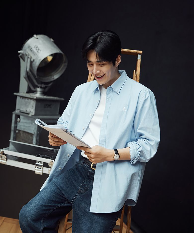 [Essential] 옥스퍼드 셔츠 - 스카이 블루