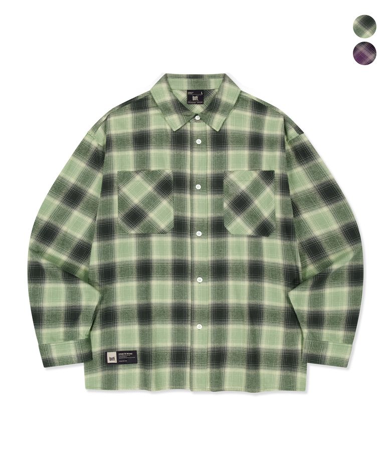 TAG OMBRE CHECK SHIRTS