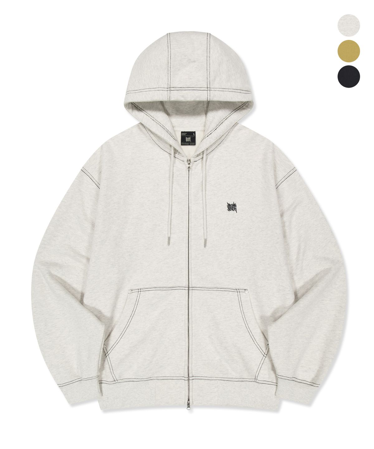 브라운브레스(BROWNBREATH) STITCH TAG HOOD ZIP UP