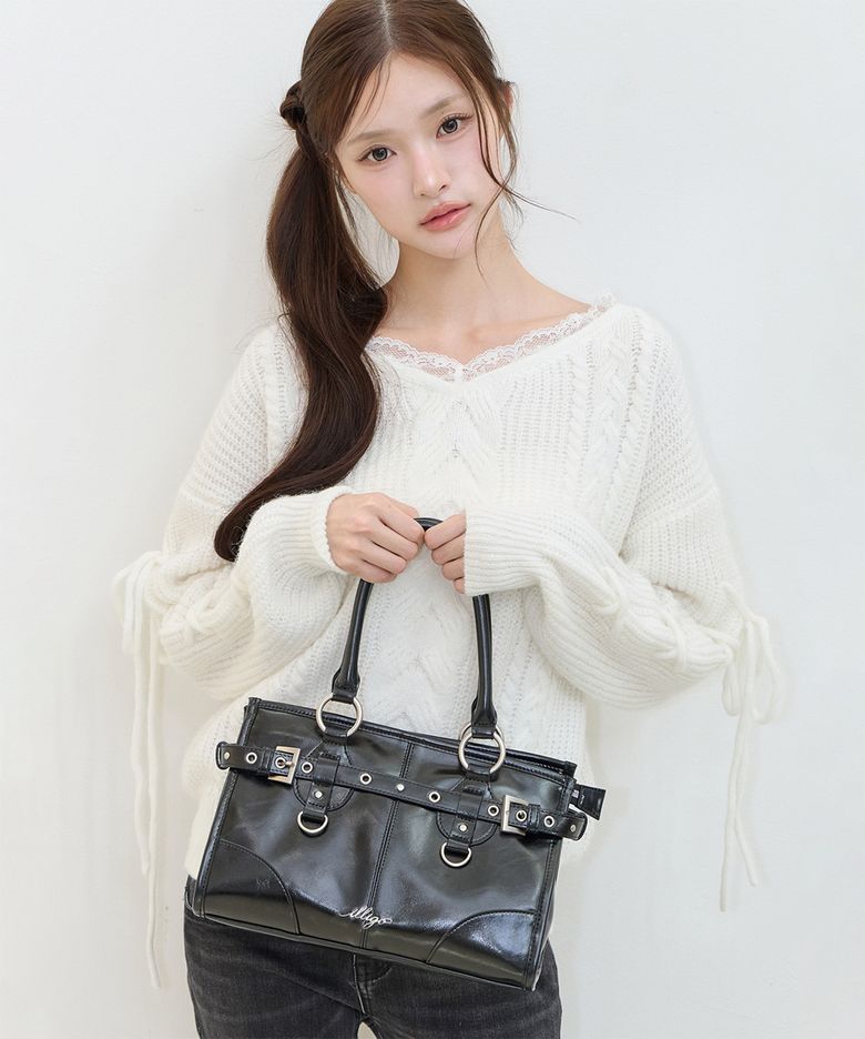 오브 미니 숄더 백 블랙