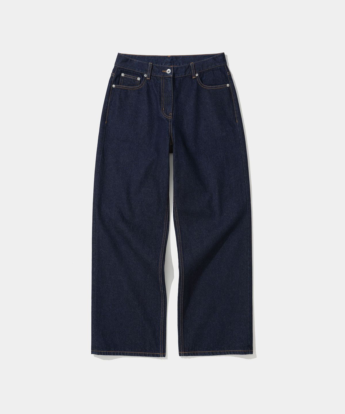 유니폼브릿지(UNIFORM BRIDGE) (w) 001 denim pants wide fit 12oz one washed