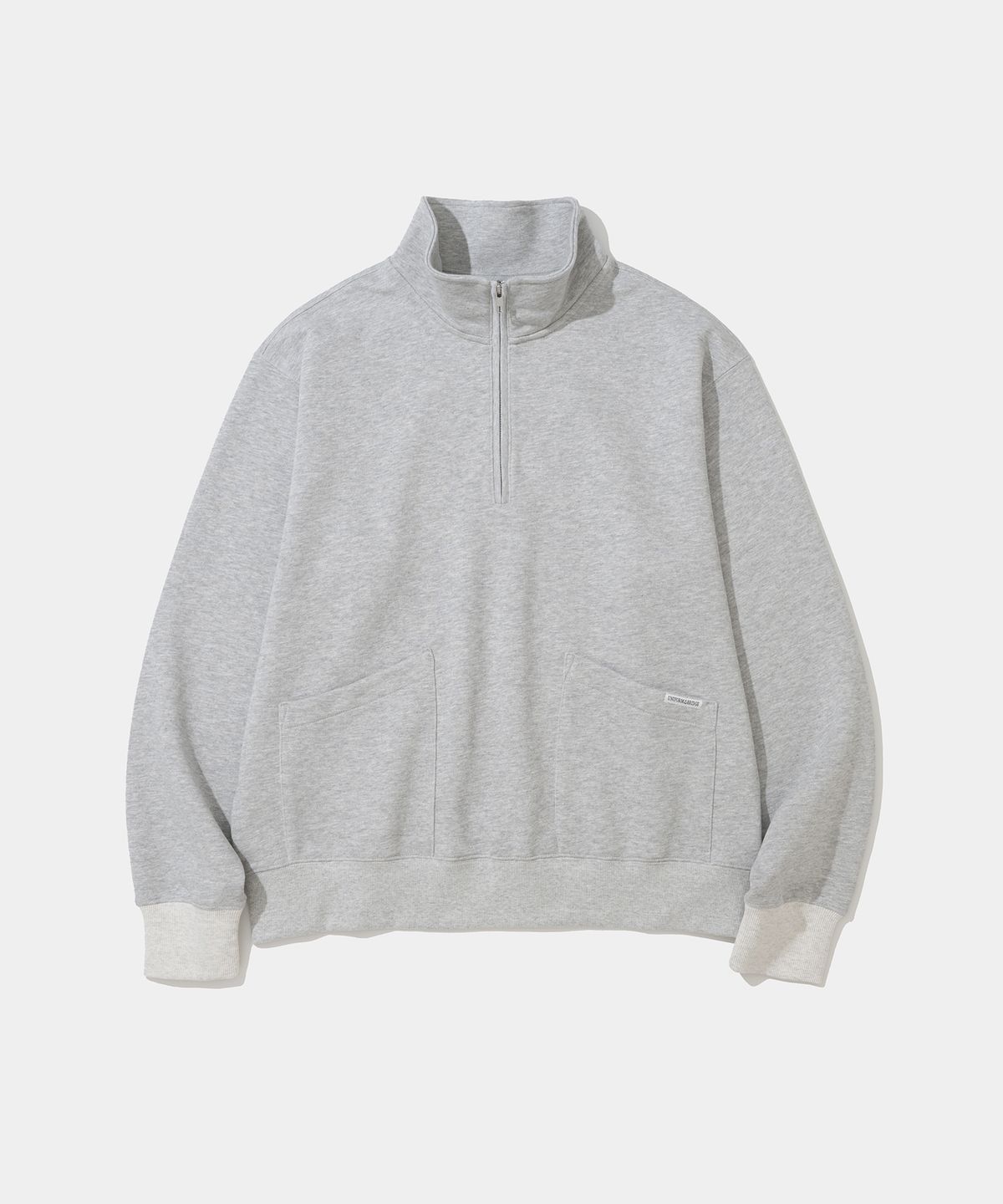 유니폼브릿지(UNIFORM BRIDGE) half zip-up sweatshirt 8% melange