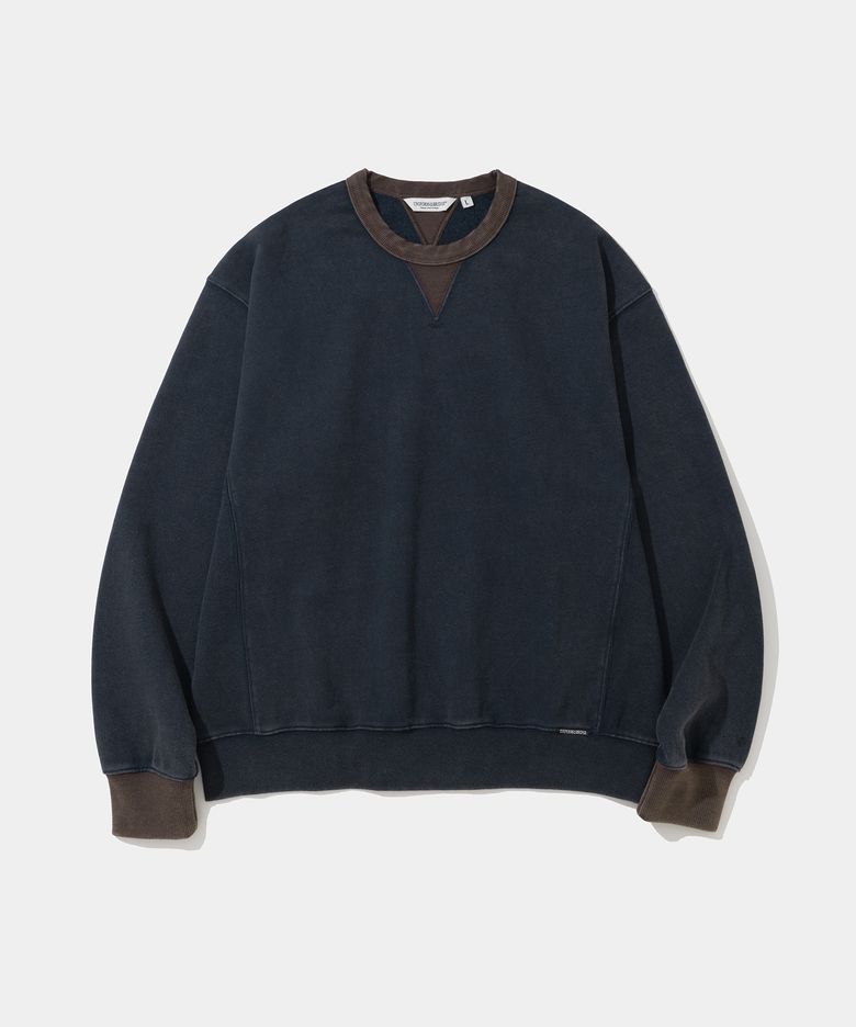 salt washed sweatshirt navy
