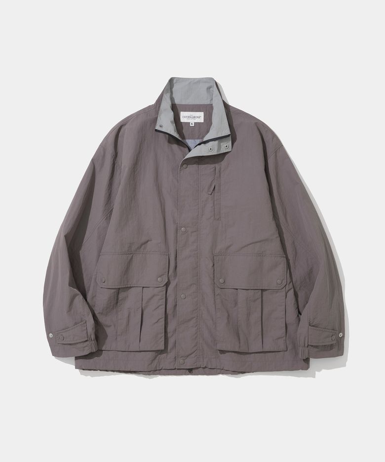 nylon field jacket smoke pink